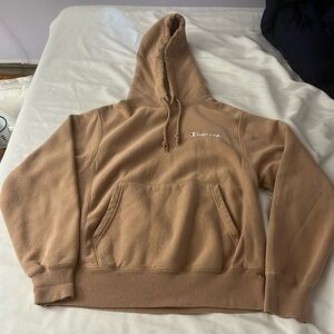 Tan Champion Hoodie Sz S